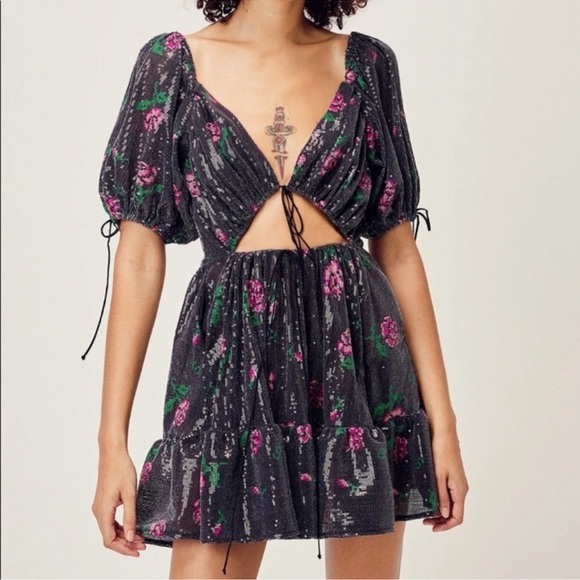 For Love And Lemons | Dresses | For Love Lemons Every Rose Sequin Mini